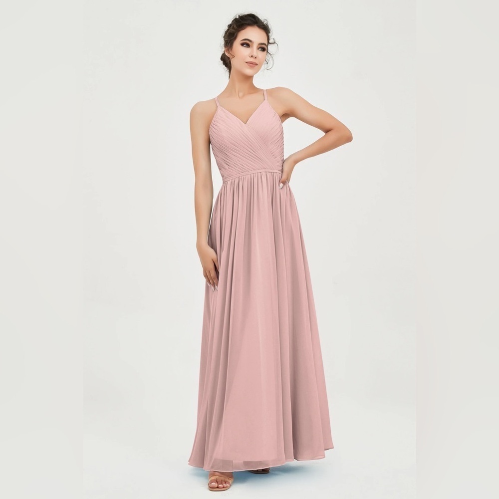 Elegant Pink Maxi Dress